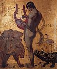 Franz Von Stuck Famous Paintings - Orpheus